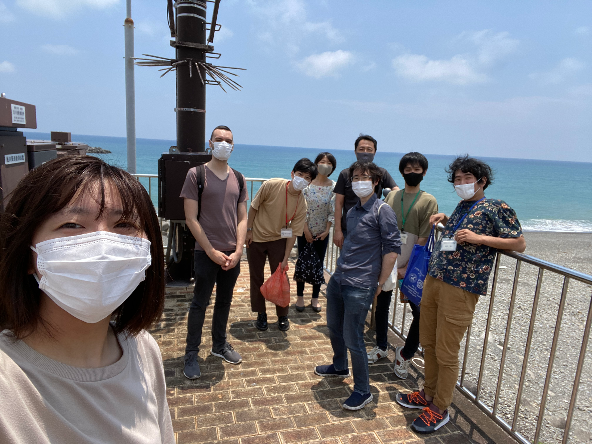 物部川河口にて（2021年6月）（ビジター含）